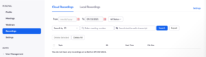 Zoom Cloud Settings